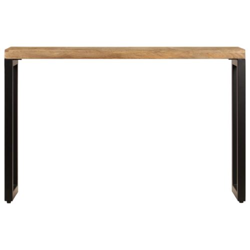 Console Table 120x35x76cm Solid Wood Mango Steel - Image 3