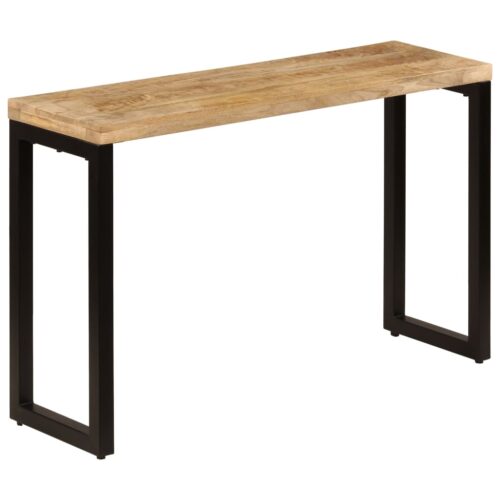 Console Table 120x35x76cm Solid Wood Mango Steel - Image 10