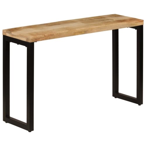 Console Table 120x35x76cm Solid Wood Mango Steel - Image 11