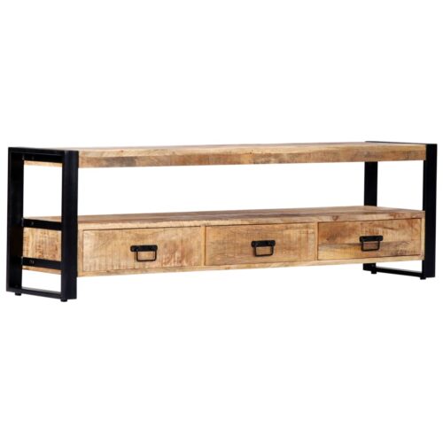 TV Cabinet 150x30x45cm Solid Mango Wood - Image 10