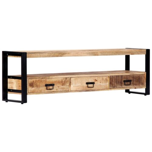 TV Cabinet 150x30x45cm Solid Mango Wood - Image 11
