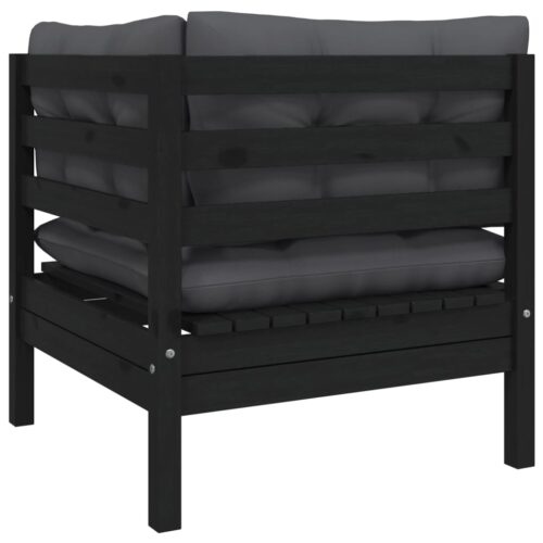 6-Piece Garden Lounge Set with Cushions Pine Wood Outdoor Patio Furniture - Image 7