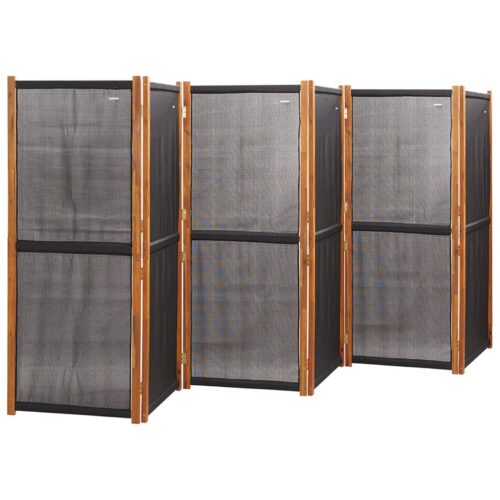 6-Panel Room Divider Black 420x180cm - Image 3