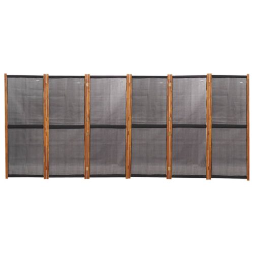 6-Panel Room Divider Black 420x180cm - Image 4