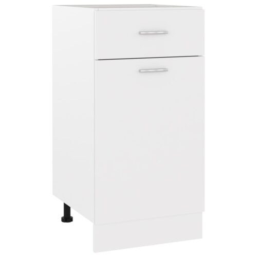 Drawer Bottom Cabinet White 40x46x81.5cm Engineered Wood
