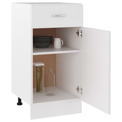 Drawer Bottom Cabinet White 40x46x81.5cm Engineered Wood - Image 4