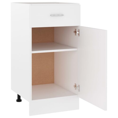 Drawer Bottom Cabinet White 40x46x81.5cm Engineered Wood - Image 5