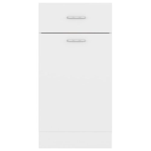 Drawer Bottom Cabinet White 40x46x81.5cm Engineered Wood - Image 7