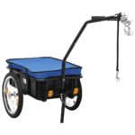 Bike Trailer/Hand Wagon 155x60x83cm Steel Blue