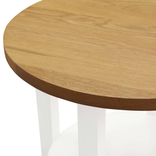 Lamp Table 40x50cm Solid Oak Wood - Image 4