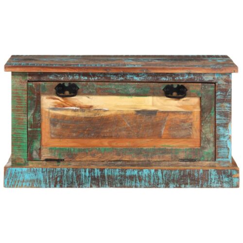 Shoe Storage Bench Solid Reclaimed Wood - Image 2