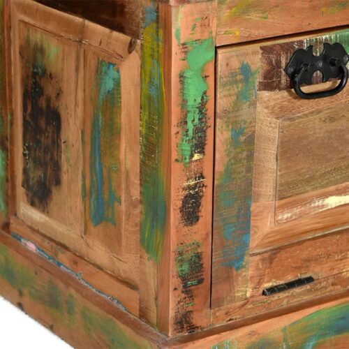 Shoe Storage Bench Solid Reclaimed Wood - Image 10