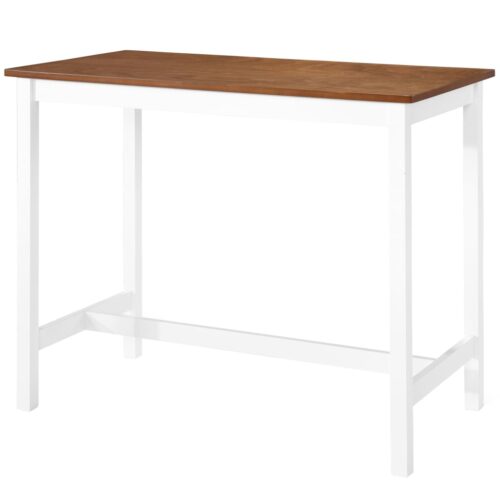 Bar Table Stool Set 5 Pieces MDF Dark Brown - Image 3