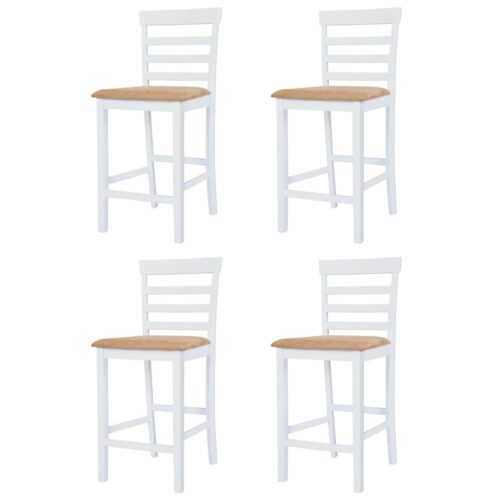 Bar Table Stool Set 5 Pieces MDF Dark Brown - Image 5