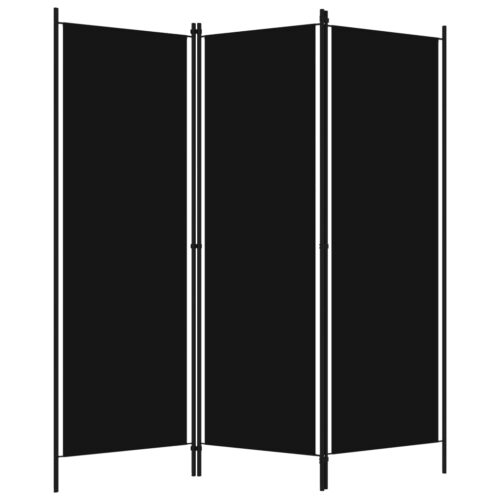 3-Panel Room Divider Black 150x180cm - Image 2