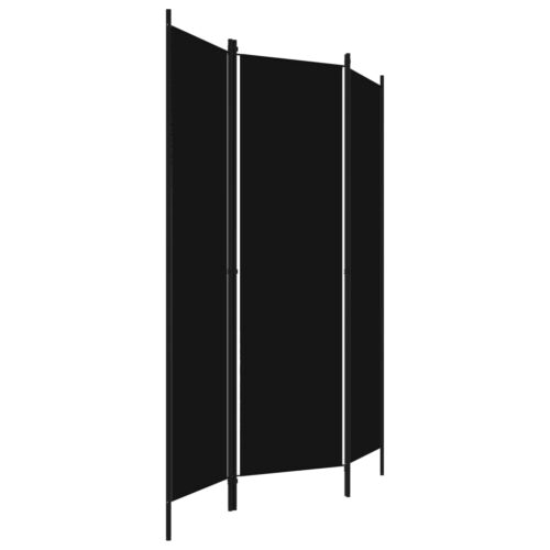 3-Panel Room Divider Black 150x180cm - Image 3