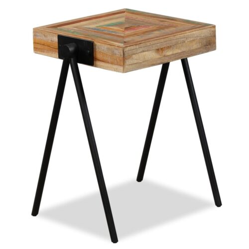 Side Table Solid Reclaimed Teak - Image 11