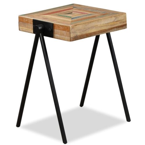 Side Table Solid Reclaimed Teak - Image 12