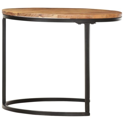 Nesting Tables 3pcs Solid Wood Acacia - Image 4