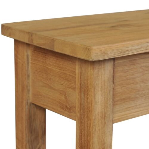 Console Table Solid Teak 120x30x80cm - Image 5