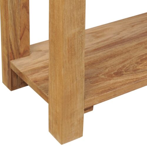 Console Table Solid Teak 120x30x80cm - Image 6