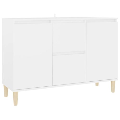 Sideboard White 101x35x70cm Engineered Wood - Image 2