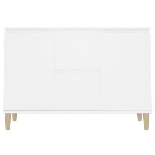 Sideboard White 101x35x70cm Engineered Wood - Image 5
