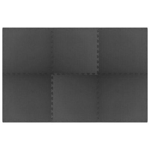 Floor Mats 6pcs 2.16m EVA Foam Black - Image 2
