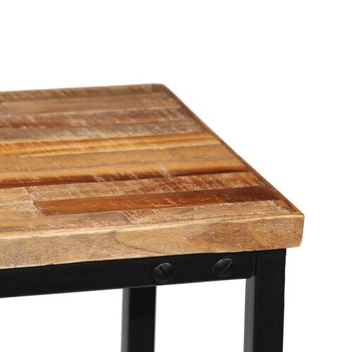 Console Table Solid Reclaimed Teak 90x30x76cm - Image 9
