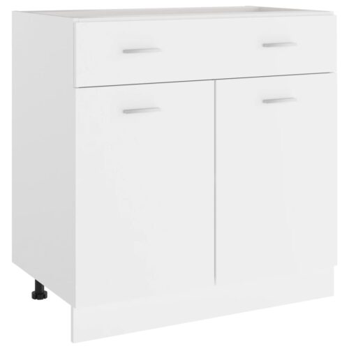 Drawer Bottom Cabinet White 80x46x81.5cm Engineered Wood