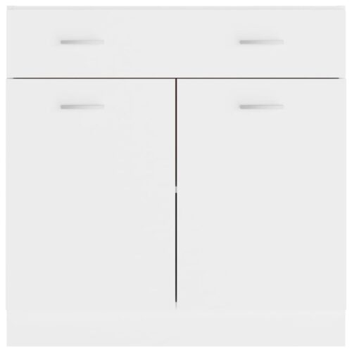 Drawer Bottom Cabinet White 80x46x81.5cm Engineered Wood - Image 6