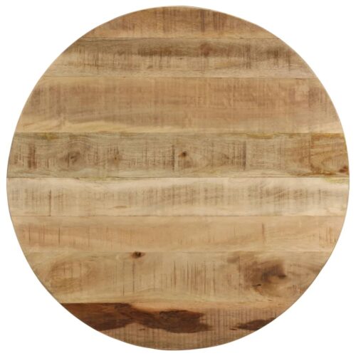 Coffee Table 65cm Solid Rough Mango Wood - Image 4