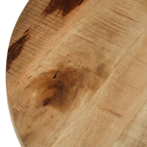 Coffee Table 65cm Solid Rough Mango Wood - Image 5