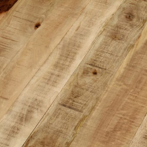 Coffee Table 65cm Solid Rough Mango Wood - Image 6