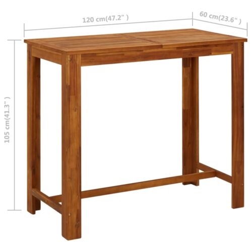 5-Piece Garden Bar Set Grey - Image 11