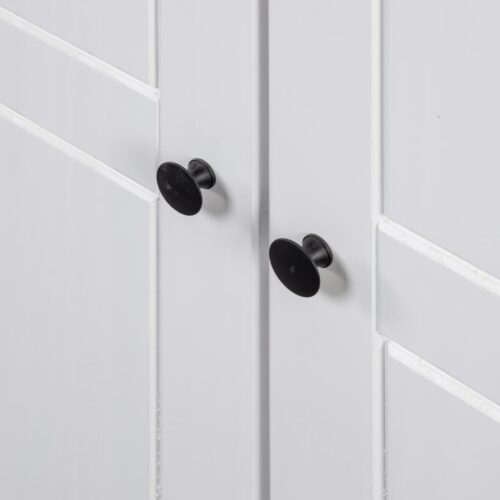 Wardrobe White 80x50x171.5cm Solid Pine Panama Range - Image 5