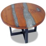 Coffee Table Teak Resin 60cm