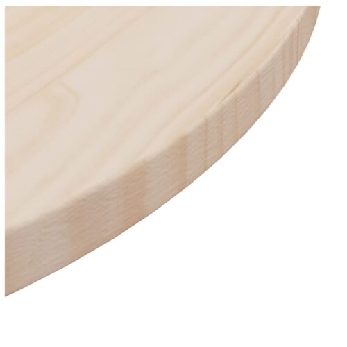 Round Table Top 60x2.5cm Solid Pine Wood DIY Desk Panel Board - Image 4