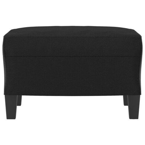 Footstool Black 60x50x41cm Faux Leather - Image 3