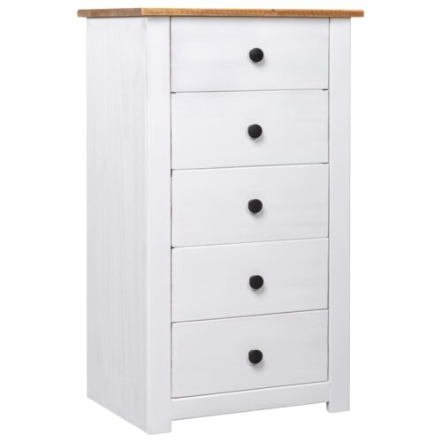 Sideboard White 46x40x89cm Pine Panama Range