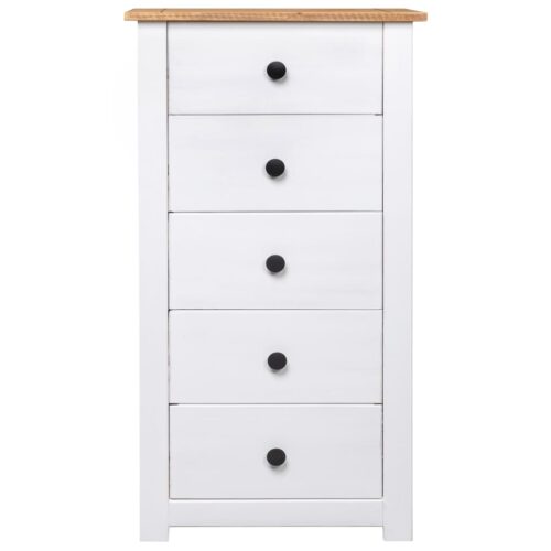 Sideboard White 46x40x89cm Pine Panama Range - Image 3