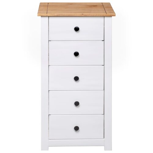 Sideboard White 46x40x89cm Pine Panama Range - Image 6