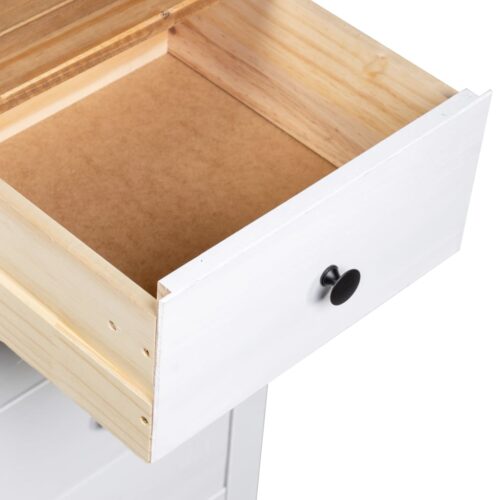 Sideboard White 46x40x89cm Pine Panama Range - Image 8