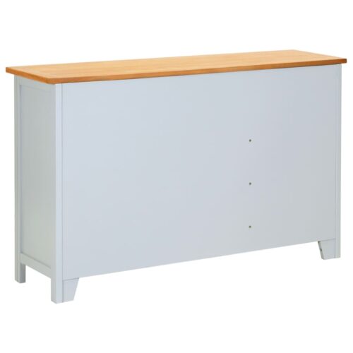 Sideboard 110x33.5x70cm Solid Oak Wood - Image 5