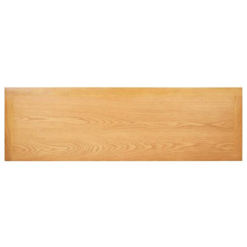 Sideboard 110x33.5x70cm Solid Oak Wood - Image 6