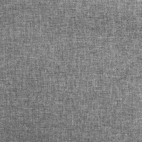 Rocking Chair with a Stool Light Grey Fabric - Image 7
