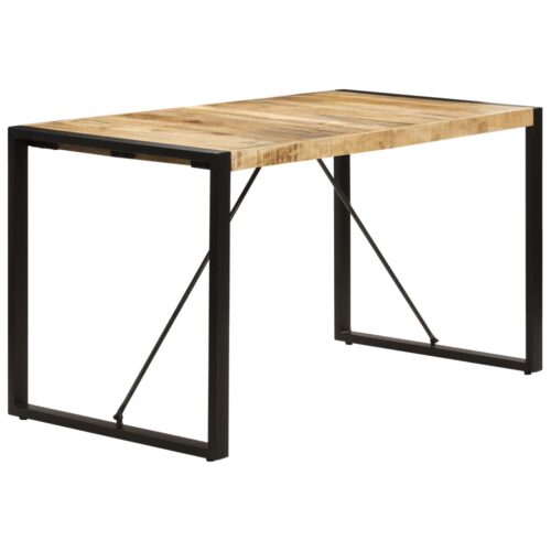Dining Table 140x70x75cm Solid Mango Wood - Image 3