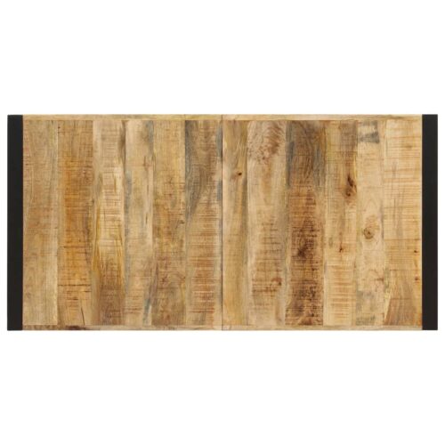 Dining Table 140x70x75cm Solid Mango Wood - Image 4