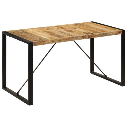 Dining Table 140x70x75cm Solid Mango Wood - Image 10