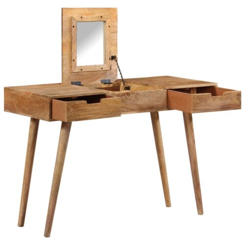 Dressing Table 112x45x76cm Solid Mango Wood - Image 2
